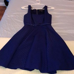 Purple dress with snake patter detail